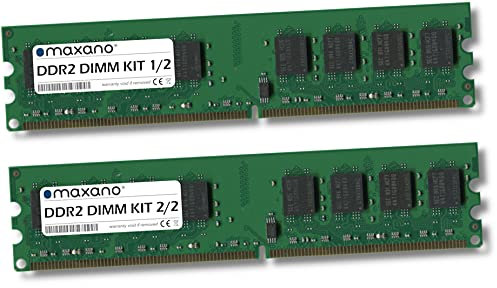 Maxano 4GB Kit (2x2GB) RAM kompatibel mit Dell Inspiron 530, 530s DDR2 800MHz DIMM Arbeitsspeicher