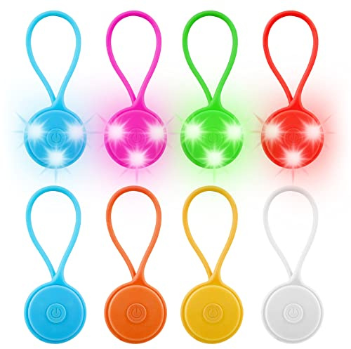 Lampe clignotante à LED, 8 réflecteurs LED pour enfants, réflecteurs de sécurité pour enfants, cartable, 3 modes d'éclairage, étanche, lumière de sécurité, réflecteur, pendentif pour sac à dos,