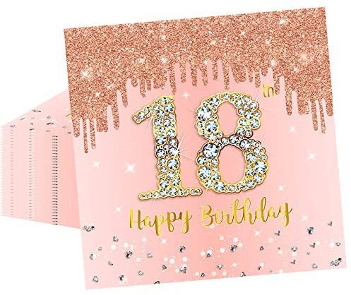 POPOYU 20 Stück Roségold Papier Party Servietten Tischdeko 18. Geburtstagsdeko Servietten Hochwertige Papierservietten für Mädchen Geburtstag Party Deko Partyzubehör zum Thema Roségold