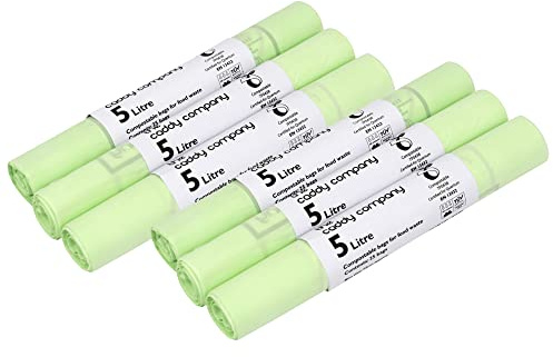 Bolsas compostables de 5 litros, 150 bolsas