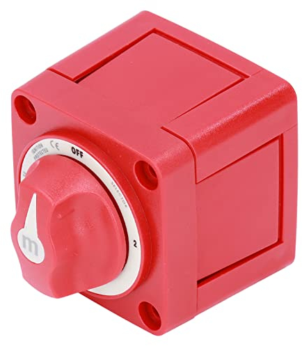 Scter,2 Batterietrennscter 300A Batteriescter 3-Positionen-Zweistromkreis-Trennscter Absctitor für Marineboot, Auto, LKW, Anhänger, Wohn batterie umscter 3 positionen,trennscter ba