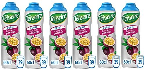 Pack de 6 sirops sans sucre passion