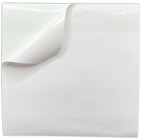 WALPLUS White Stickers Self Adhesive for Walls 15x15cm(6) Self Adhesive Wall Sticky Back Removable White Stick on Tiles Kitchen Bathroom Stickers Renovation 50 Pieces