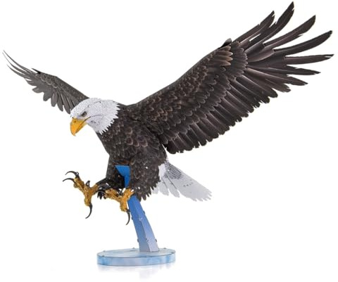 Metal Earth 3D Metallbausatz Greifvogel Weißkopfseeadler ab 14 Jahre | Präzise lasergeschnittene Metallteile zum Zusammenstecken ohne Klebstoff. Detailreiche Modelle mit bebilderter Bauanleitung