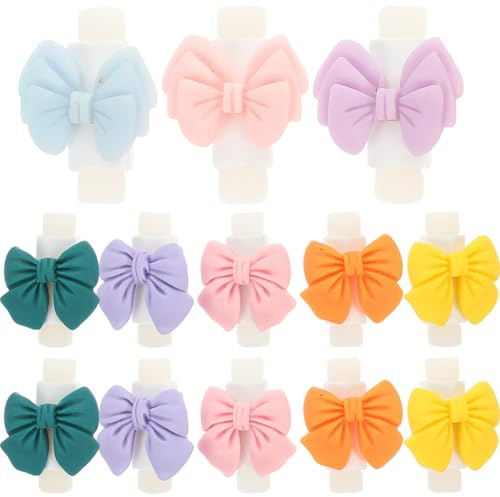 PartyKindom Cable Protector Cute Cable Protectors: Mixed Color Plastic Kitchen Counter Storage Dining Table Service Workshop Bench Layout Craft Project Setup, 10 Pairs