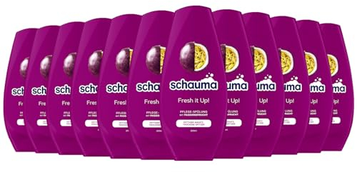 Schwarzkopf Schauma Pflege-Spülung Fresh it up! (12x 250 ml), Haarspülung pflegt beanspruchte Haarspitzen, Spülung verleiht Geschmeidigkeit ohne zu beschweren