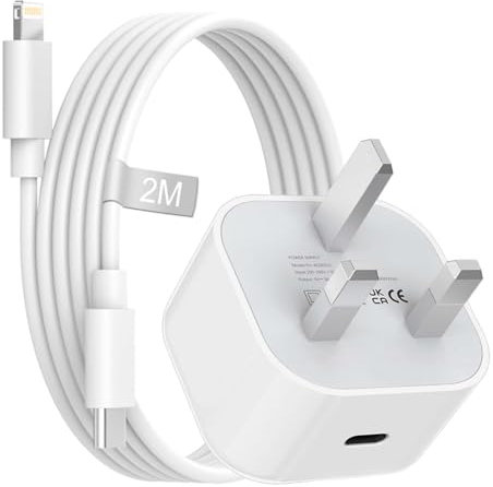 iPhone Charger Fast Charge, 20W Fast iPhone Charger Plug and Cable 2M [Apple MFi Certified], i Phone Charger Cable and USB C Fast Charger Plug Power Adapter for iPhone 14 13 12 11 Pro Max/Mini/XS/SE/8