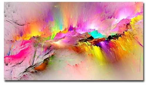 NXMYDBD Wandkunstbilder für Wohnzimmer, bunte Wolken, Giclée-Kunstwerk, Leinwanddrucke, Wand, moderne Dekoration, Bilder, abstrakte Malerei, 70x140cm (28x55 Zoll), ungerahmt