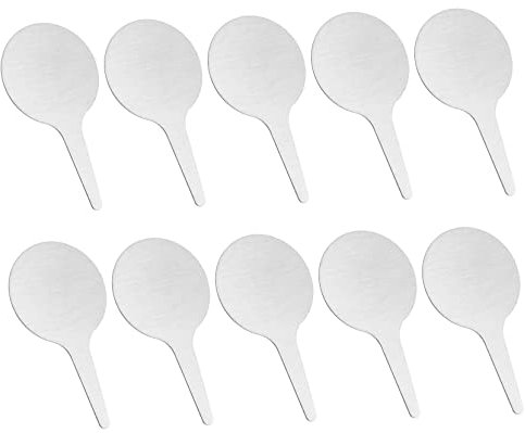 Parliky Pflanzenetiketten aus Edelstahl 50 Stück Pflanzenschilder aus Metall Gartenetikettenmarker stabile Gartenkunstetiketten Pflanzenschilder zum Beschriften