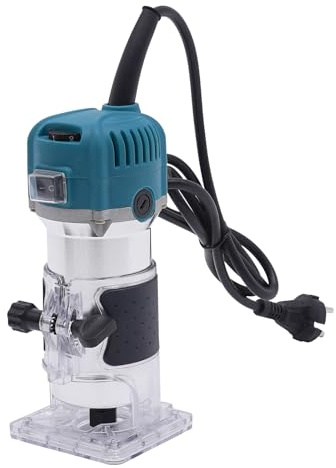 Router molatrice da 800 W per la lavorazione del legno, taglierina per legno a 6 velocità variabili con 15 accessori per taglierina, fresatrice manuale per legno compatta