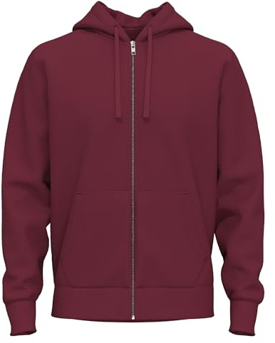 SoftSpun 17001-0002-M | Ziper Hoodies for Men | Burgundy