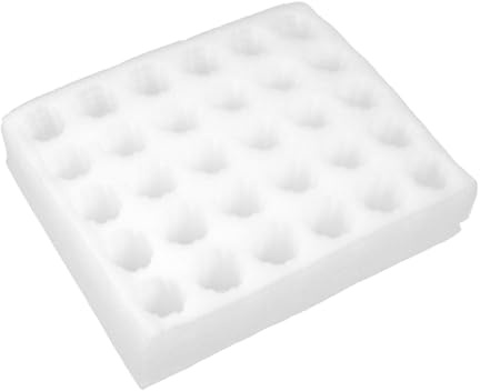 BELLIFFY Epe Eierkarton 30 Fächer mit Stoßdämpfung Wiederverwendbare Eieraufbewahrungsbox Platzsparender Eierhalter für Versand und Kühlschrank