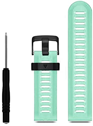LUGEMA silikon reserv klockarmband rem kompatibel med Fenix3 HR sport utomhus vattentäta klocktillbehör justerbar, En storlek, Agat