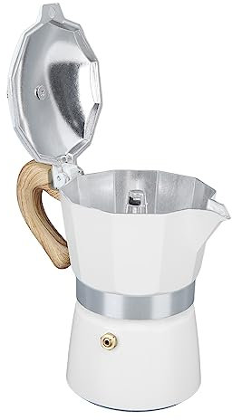KIMISS Moka Pot - para Exteriores con Goteo Manual para café Moca Auténtico - Perfecta para Acampar y Usar en el Hogar (3 Tazas 150ML)