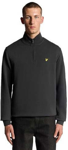 Lyle & Scott Premium Troyer Uomo – 100% Cotone | Half Zip Felpa con Design Basic | XS-XXL, W635 Canna di Fucile, M