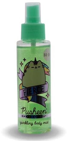 Pusheen The Cat Shimmering Body Mist – Watermelon Perfume Spray for Kids & Adults, Hydrating & Refreshing with Vitamin E & Sunflower Oil, Lightweight, Non-Sticky, Long-Lasting Fragrance - 100ml