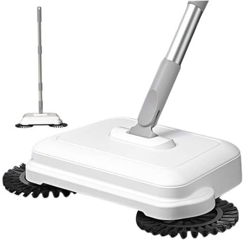 Bodenkehrmaschine, 2-in-1 360° drehbare Handkehrmaschine, hocheffiziente Teppichkehrmaschine mit langem Griff, hängende manuelle Staubsaugermaschine für das Home Office Teppichkehrmaschine Manuelle S
