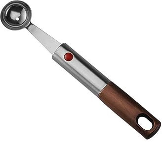 HOLIDYOYO Scavino Per Melone in Acciaio 304, Cucchiaio Per Palline Di Gelato e Frutta, Utensile Da Cucina Professionale Antiruggine Per Dessert e Pasticceria