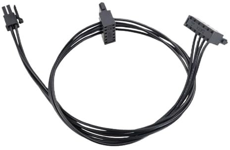 NIWPPKIMX Cable de alimentación for Placa Base, Interfaz pequeña de 4 Pines a Dos SATA SSD, 45 cm, Mini, 4 Pines, 2 SATA