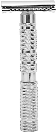 LVIFLOAE Classico rasoio di sicurezza vintage ad alta sicurezza kit di rasatura in lega di zinco in lega di rasatura antidico manuale rasoi con manico ergonomico doppio bordo per (1)