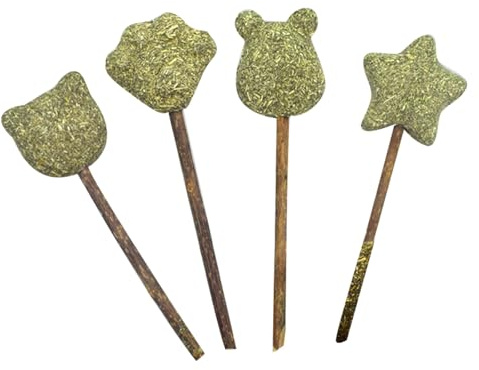 Toddmomy Cat Lollipop Treats Catnip Chews Treats for Cats 8 Pcs Lolly Pop Cat Treats with Chew Sticks Polygonum Flavoured Snack for Kittens Treats Churu Alternative