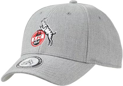 1. FC Köln Kinder Cap grau – Offizielle Kids Baseball Cap mit Logo – Verstellbare Jungen & Mädchen Mütze – Fußball Fan Cap für Kinder