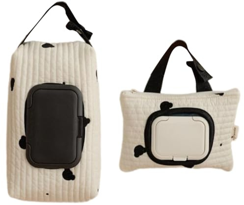 Bestickte BäRen-Feuchttuchtasche FüR Kinder,FeuchttüCher Box FüR KosmetiktüCher,TaschentüCher Box Spender,Toilettenpapier Feucht, Tragbarer BehäLter FüR Feuchtes Toilettenpapier