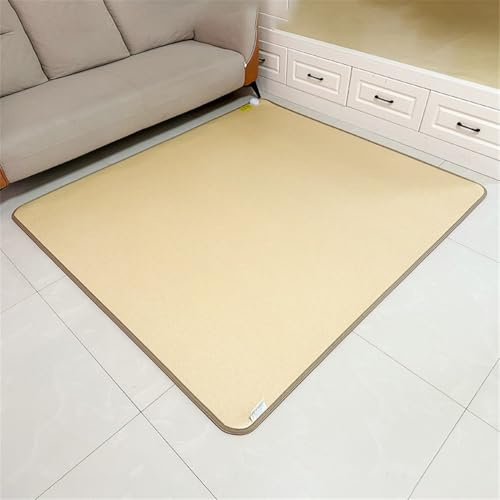 Alfombrilla eléctrica térmica para suelo, impermeable, para interiores, calentador de pies, almohadilla térmica para escritorio y yoga