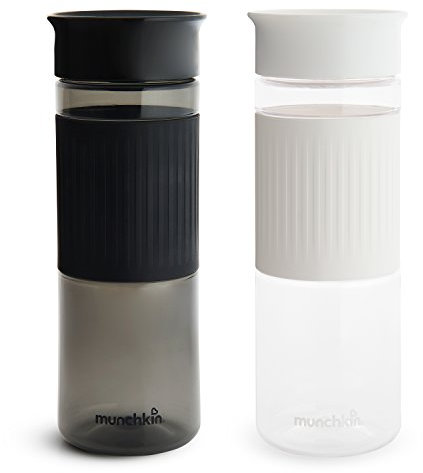 Munchkin® Miracle® 360 Cup Parent Pack, 24 Ounce Spill Proof Sippy Cups, Black and White, 2 Pack – Great for Toddlers, Big Kids or Adults