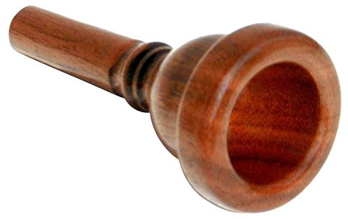 Rieger & Gräf 11C-S Nuss Mundstück für Posaune (hochwertiges Munstück für Posaune aus Nussholz mit kleinem Posaunenschaft & mitteltiefem Kessel)