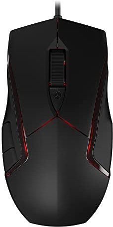 CHERRY MC 3.1, kabelgebunde Gaming-Maus, hochpräziser optischer 5.000 dpi Pixart-Sensor, 6 frei programmierbare Tasten, RGB-beleuchtet, symmetrisches Design, schwarz