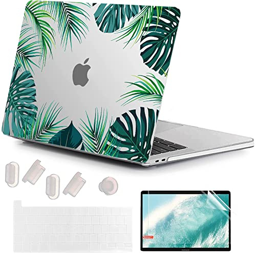 MUSHUI Funda para MacBook Pro 13 Pulgadas 2022-2016, A2338 M1 M2 A2289 A2251 A2159 A1989 A1706 A1708, Plástico Carcasa Rígida & Cubierta de Teclado & Protector de Pantalla para Mac Pro 13.3, X89-7