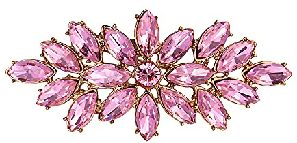 EVER FAITH Corsage Brosche Klar Marquise österreichischen Kristall Hochzeit boomende Blume Pin für Kleidung