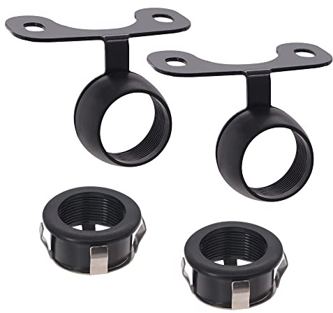 iSaddle Round Car Rear Camera Mounting Bracket Kit - Vehicle Backup Camera Butterfly Mount/Flush Mount Bracket Holder for Reverse Front/Side/Rear View Camera (4 Kits, Installation Bracket Only) | Vehicle Backup Camera Butterfly Mount Flush Bracket For Reverse Front/Side/Rear View Camera (4 Kits, Install Bracket Only)