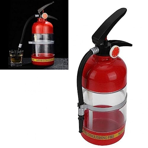 2 l Wein-Getränkespender, Feuerlöscher-förmiges Bierfass, handgepresster Getränkespender, Acryl-Alkohol-Getränkebehälter