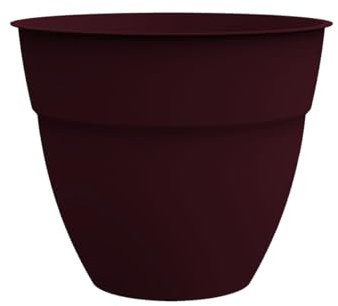 Pot de fleur rond Osaka Ø 50 x H.42,9 cm Rouge bourgogne - Eda