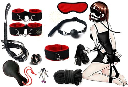 QABUOO Set fitness Hot Red Tide, dadi da applauso 10 pezzi