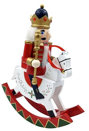 Katutude Casse-Noisette de Noël, Soldat Casse-Noisette de Noël en Bois Figurines Casse-Noisette de Noël en Bois Casse Noisette Soldat Figurine Décorations de Noël Ornement de Poupée Cadeaux de Noël
