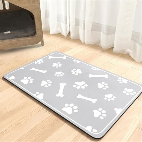 Futtermatte FüR Haustiere Silikon Hundenapf Unterlage Wasserdicht Hunde Futternapf Futtermatte Katze Hund Katzen Futtermatte Leicht Zu Reinigen Napfunterlage Dog Mat Carpet (60x90 cm,Farbe 5)