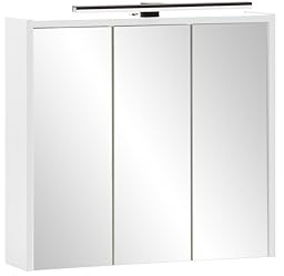 Schildmeyer Spiegelschrank Katta 158688, weiß matt, 65 x 16 x 62,7 cm