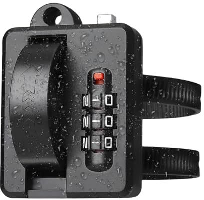 Blocco del casco del manubrio, blocco del casco anti furto,Combinazione del manubrio Supporto del casco di blocco | Sicurezza antifurto versatile per moto, per famiglie, amici