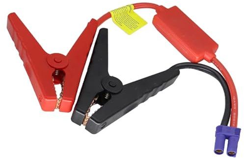 Arubaitai Cavo di avviamento di Emergenza per Batteria Auto - Cavo di avviamento di Emergenza da 12 V con Morsetti a Coccodrillo - Cavo di avviamento di Emergenza per Auto con Spina EC5 di Ricambio