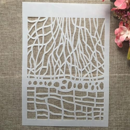 Schablonen zum Malen, A4, 29 cm, Spinnennetz-Schablonen zum Basteln, wiederverwendbar, Scrapbooking-Vorlagen, Zeichenvorlagen-Set für DIY-Projekte, Heimdekoration