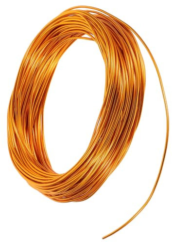 GARIOUANS Alambre de Aluminio Dorado Flexible de 30 M para Joyería y Manualidades Artísticas