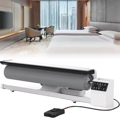 LJTHUU Macchina da Stiro a Rullo Professionale da 2950 W | Pressa a Vapore Commerciale da 90 cm per Biancheria da Hotel, Lenzuola e Asciugamani | Vaporizzatore Continuo per Tessuti con
