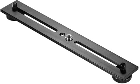 Staffa per treppiede per doppia fotocamera, staffa per flash, barra di estensione con vite da 1/4 di pollice per fotocamera DSLR LED Light Stand Microfono Attrezzature fotografiche