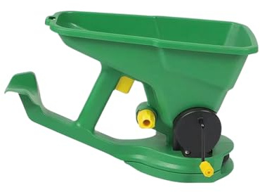 Rechory Esparcidor de césped, taladro de siembra ergonómico, esparcidor de siembra portátil con mango ergonómico para césped, parque, paisajismo, patio, jardín, pasto