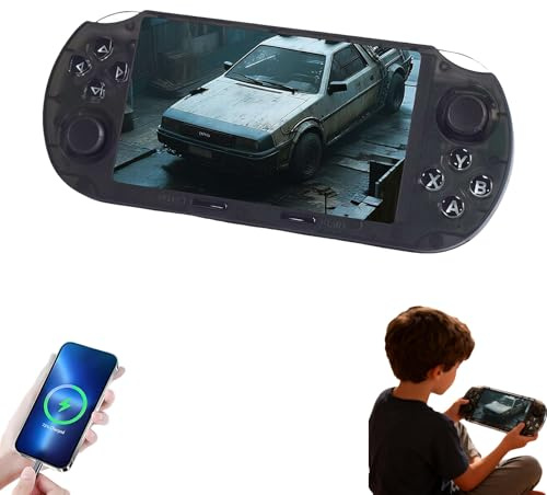 For SF3000 Retro Handheld Game Console with 64GB Built-in 20,000 Classic Video Games -Portable Gaming Console,E-book/Music/Video Playback/Emergency Charging of Mobile Phone,4.5-Inch IPS HD Screen (A)