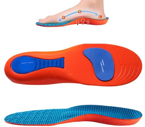 Ortopediska innersulor för kvinnor – ortopediska fotdynor – promenadinnersulor | för män, sport, sneakers, långstående, löpning, träning, vandring