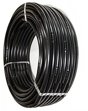 Suinga TUBERIA RIEGO POR GOTEO 16mm. GOTEROS cada 50 CM, 100 METROS, negro